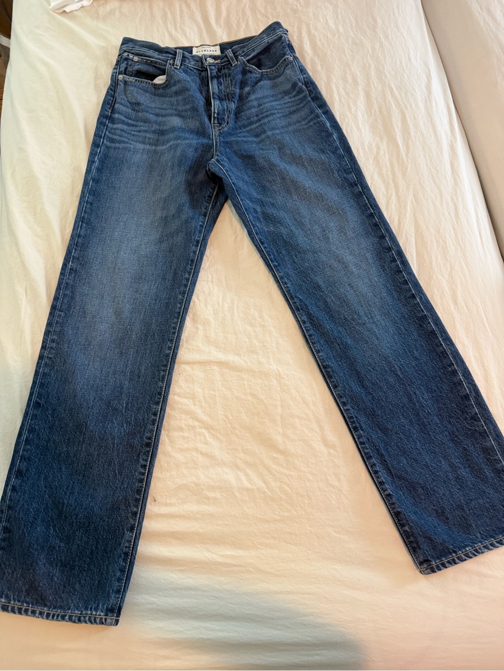 SLVRLAKE Blue Straight-Leg Jeans EUC 0882